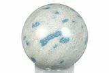 Blue Polka Dot Stone (Apatite & Cleavelandite) Sphere #246456-1